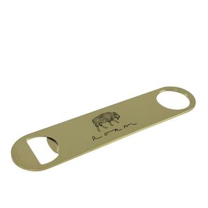Custom Branded Gold Plated Bar Blade - 1