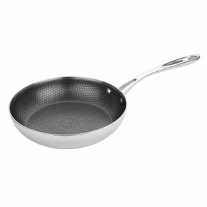 Vogue Tri-Shield Stainless Steel Frying Pan with Clad Coating 24cm - GP188 - 1