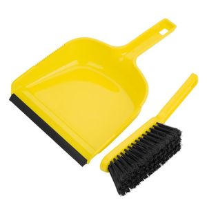 Jantex Dustpan & Brush Set - Yellow - HZ842 - 1