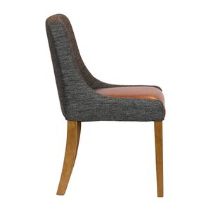 Bath Weathered Oak Dining Chair with Smoke Back & Tan Seat (6 Pack) - JA297 - 3