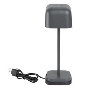 Olympia Lucca Table Lamp Squared Dome Grey 200mm - HZ207 - 3