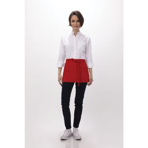 Chef Works Waist Apron Red - B831 - 1