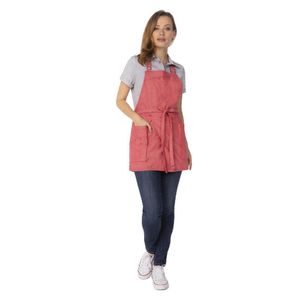 Chef Works Medford Bib Apron Coral - BA139 - 1