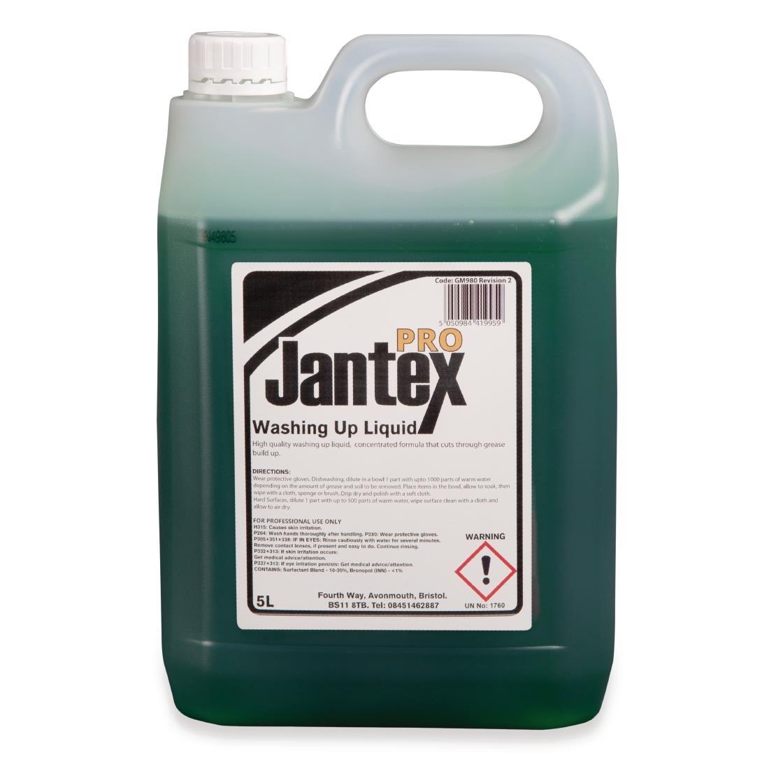 Jantex Pro Washing Up Liquid Concentrate 5Ltr - GM980  - 1