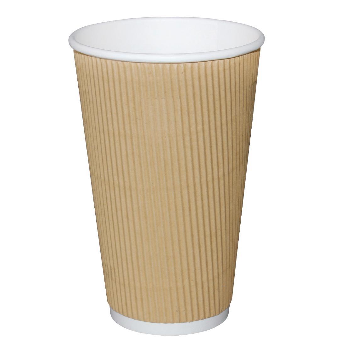 Kraft Ripple Wall 8oz Recyclable Hot Cups Olympia - Case 40  - GF021 - 1