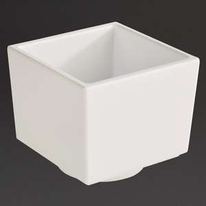 APS Asia+ Deep Square Bento Box White 75mm - Each - DW113 - 1