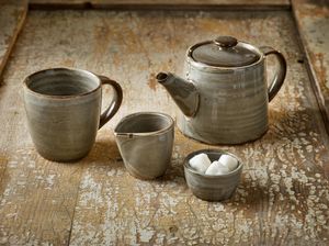 Terra Porcelain Grey Jug 9cl/ 3oz (Pack of 12) - JUG-PG9 - 1