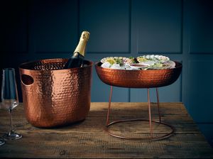 GenWare Copper Aluminium Hammered Wine Bucket 30.5cm - HWB12C - 3