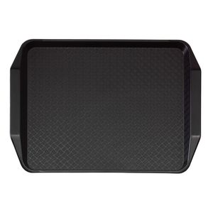 Cambro Black Fast Food Tray with Handles 410x300mm - 1