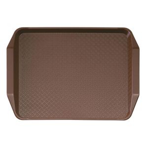 Cambro Brown Fast Food Tray with Handles 410x300mm - 1