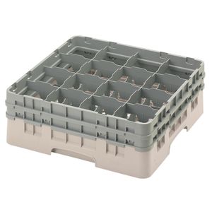 Cambro H155mm Beige 16 Compartment Camrack - 1