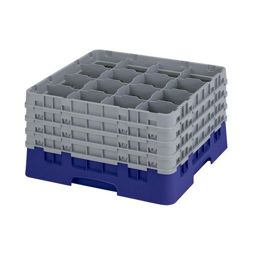 Cambro H238mm Navy 16 Compartment Camrack - 1