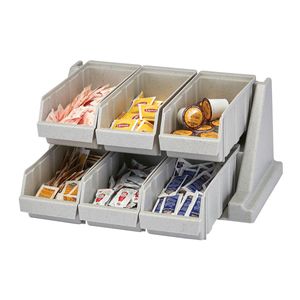 Cambro 6 Bin Versa Organiser Speckled Grey - 1