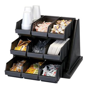 Cambro 9 Bin Versa Organiser Black - 1