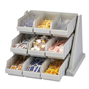 Cambro 9 Bin Versa Organiser Speckled Grey - 1