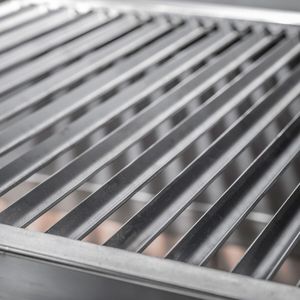 Pujadas Black V-shaped Open Grill with Mobile Cabinet - 1