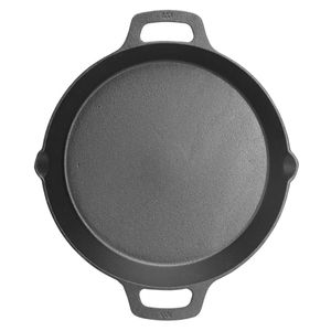 Winco 305mm Cast Iron Dual Handle Skillets - 3