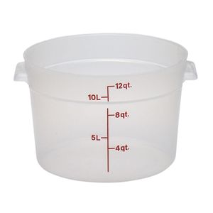 Cambro 11.4L Polypropylene Translucent Round - 1