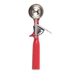 Vollrath 1 1/3oz Disher Red Handle - 3