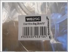 Clear Wine Bag 25cm/ 10 - WB25C - 9
