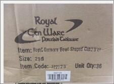 Genware Porcelain Bowl Shaped Cup 29cl/ 10.25oz (Pack of 6) - 322129 - 5