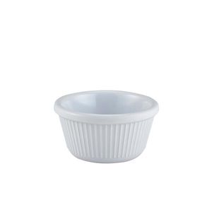 GenWare Melamine White Fluted Ramekin 85ml/ 3oz (Pack of 24) - S282-02 - 3