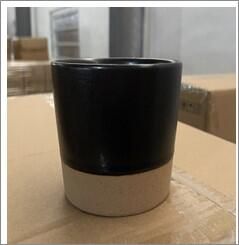 GenWare Kava Black Stoneware Chip Cup 9 x 7.4cm (Pack of 6) - CC-KBK9 - 3