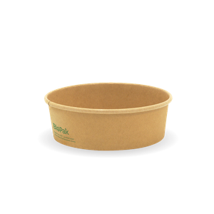 BioPak 500ml Kraft Salad BioBowl (Pack of 400) - BB-BL-SMALL-UK - 1
