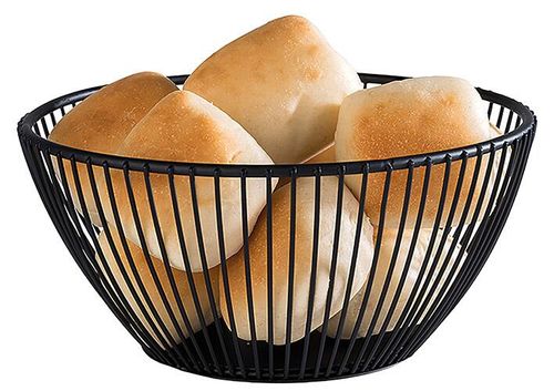 Black Metal Wire Bread Basket Ø 17.5cm - 061734 - 2