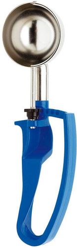 Unigrip Stainless Steel Ice Cream Scoop With Trigger 16 Portions Per Litre Blue - 187705 - 1