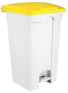 Pedal Bin With Yellow Lid For Stores 90 L - 409595 - 1