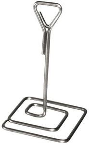Pack Of 3 Stainless Steel Wire Label Holder 6x6x10cm - 690644 - 1