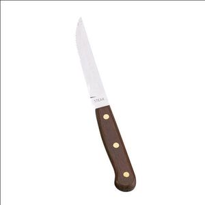 Sunnex Steak Knife Woodn Handle Full Tang 1Dz - 2261-5SX - 1