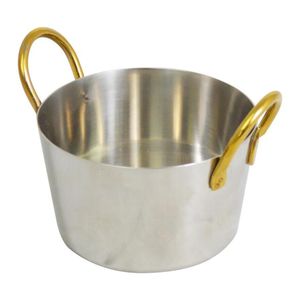Charlotte Sauce Pan With Handles - Ss - Gold Handles - 10Cm - CMH21 - 1