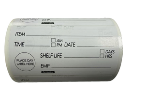 Shelf Life Data Labels 500Pcs - 5Cm X 10Cm - SHELF500 - 1