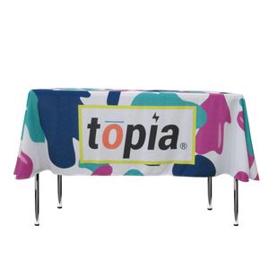 Custom Branded Full Coverage Tablecloth - 137x178cm (4ft Table) - C5036 - 1