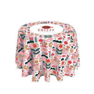 Custom Branded Full Coverage Tablecloth (140cm Round) - C5037 - 1