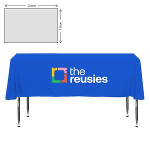 Custom Branded Premium Fabric Tablecloth - 138x229cm (5ft Table - Short Drop) - C1301 - 1