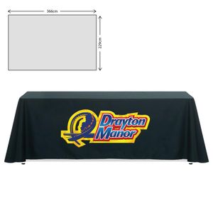 Custom Branded Premium Fabric Tablecloth - 229x366cm (8ft Table - Full Drop) - C1185 - 1