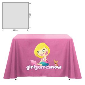 Custom Branded Premium Fabric Tablecloth - Square - 229x229cm (3ft Table - Full Drop - C1199 - 1