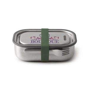 Custom Branded Stainless Steel Lunch Box Large - black+blum - C5885 - 1