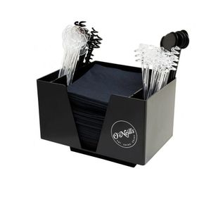 Custom Branded Black 3 Part Bar Caddy - C7152 - 1