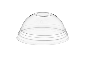 Domed Lid with Hole (Fits PET Smoothie 9,12,16 & 20oz)  - NEW 96mm Diameter - GP212105 - 1