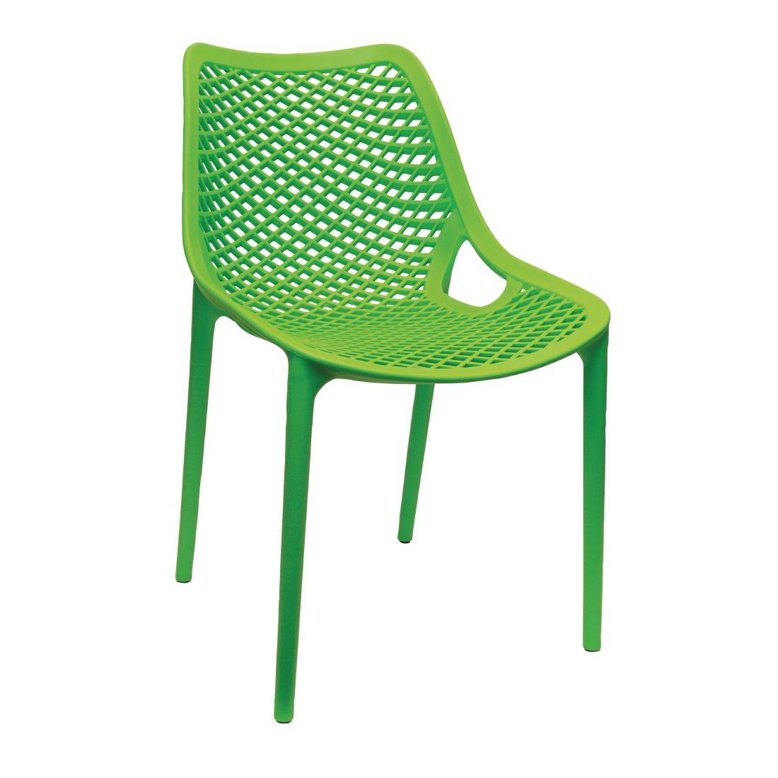 Bolero Green PP Mesh Side Chair - Case of 4 - DE336 - 1