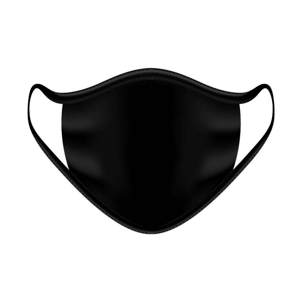 Cloth Face Mask Solid Black - Pack of 5 - MASKBLACK - 1