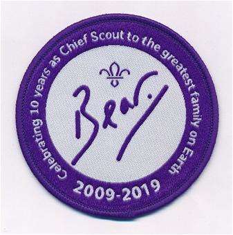 Bear Grylls 10th Anniversary Badge