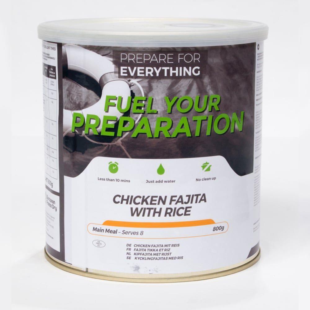 Fuel your preapartion Chicken Fajita Tin camping outdoor meal