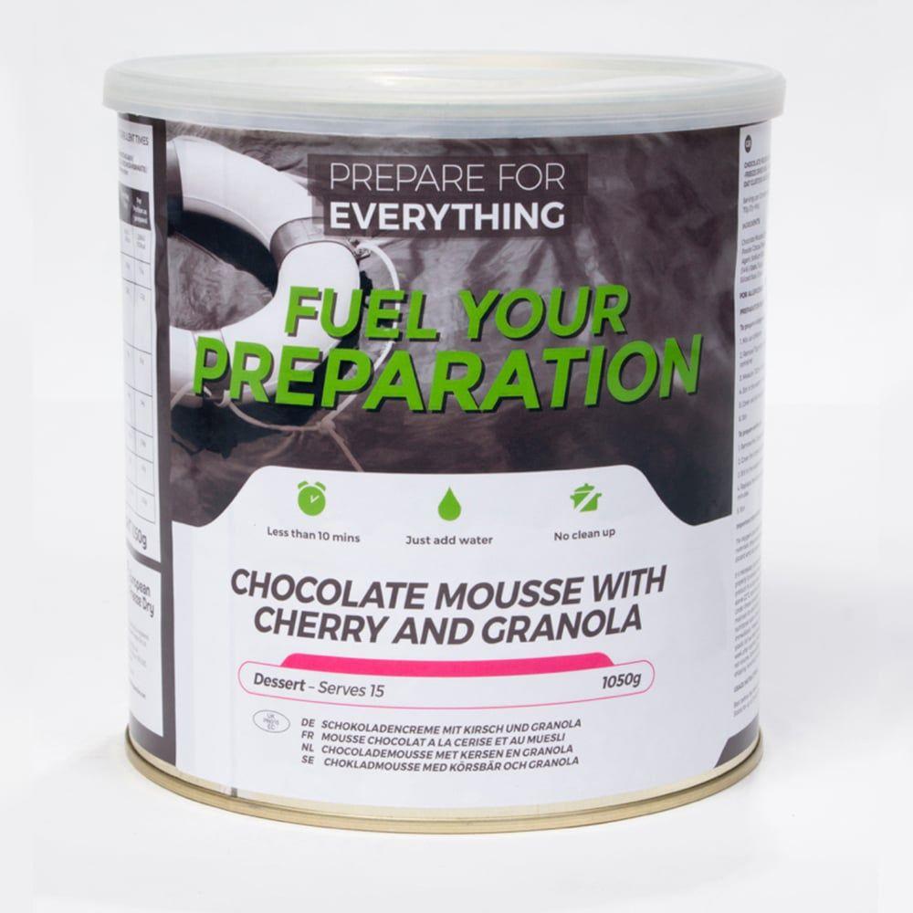 Fuel your preapartion Chocolate Mousse Tin camping outdoor meal