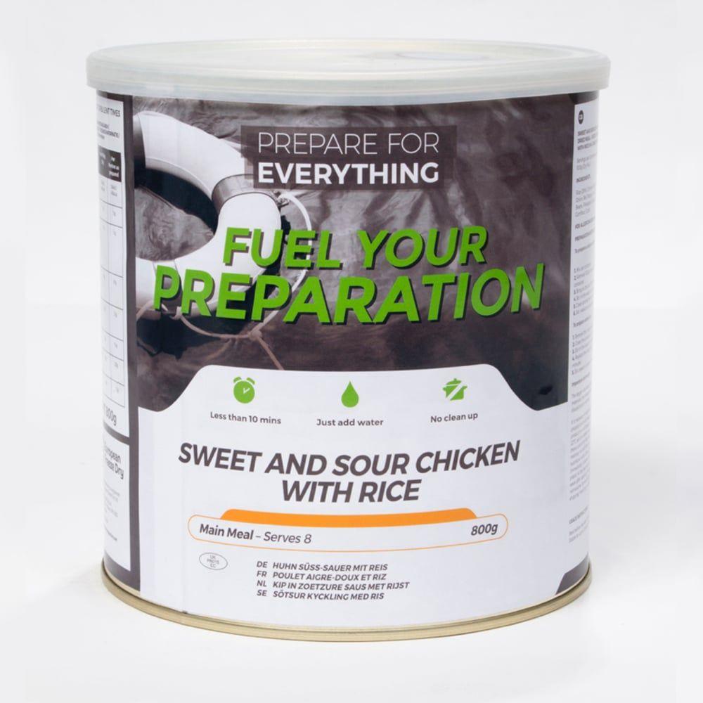 Fuel your preapartion Sweet and Sour Chicken Tin camping outdoor meal