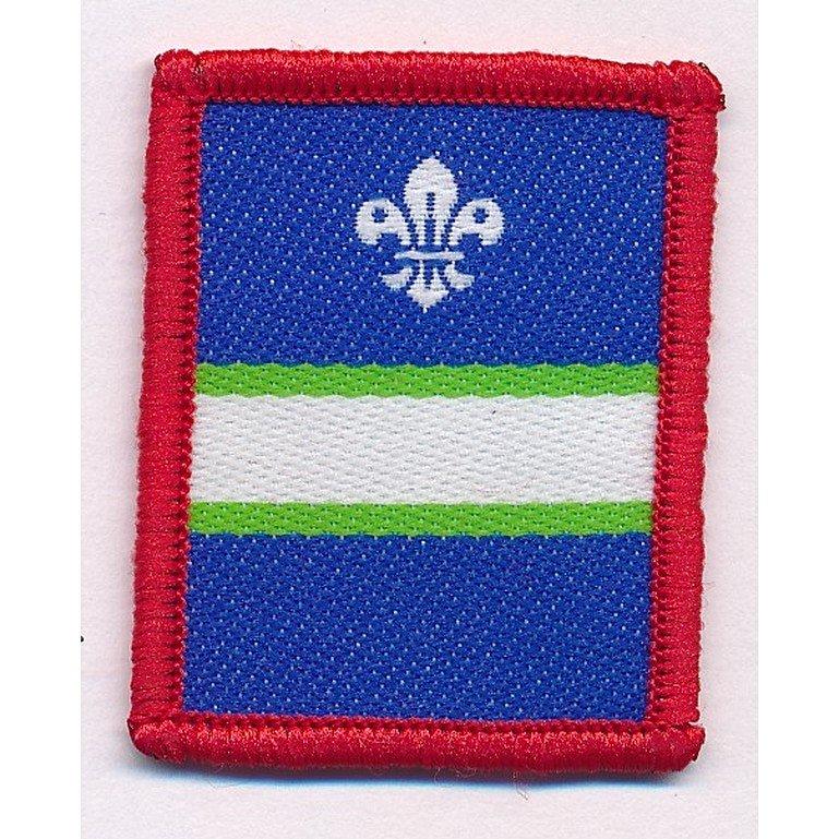 White patrol scout badge
